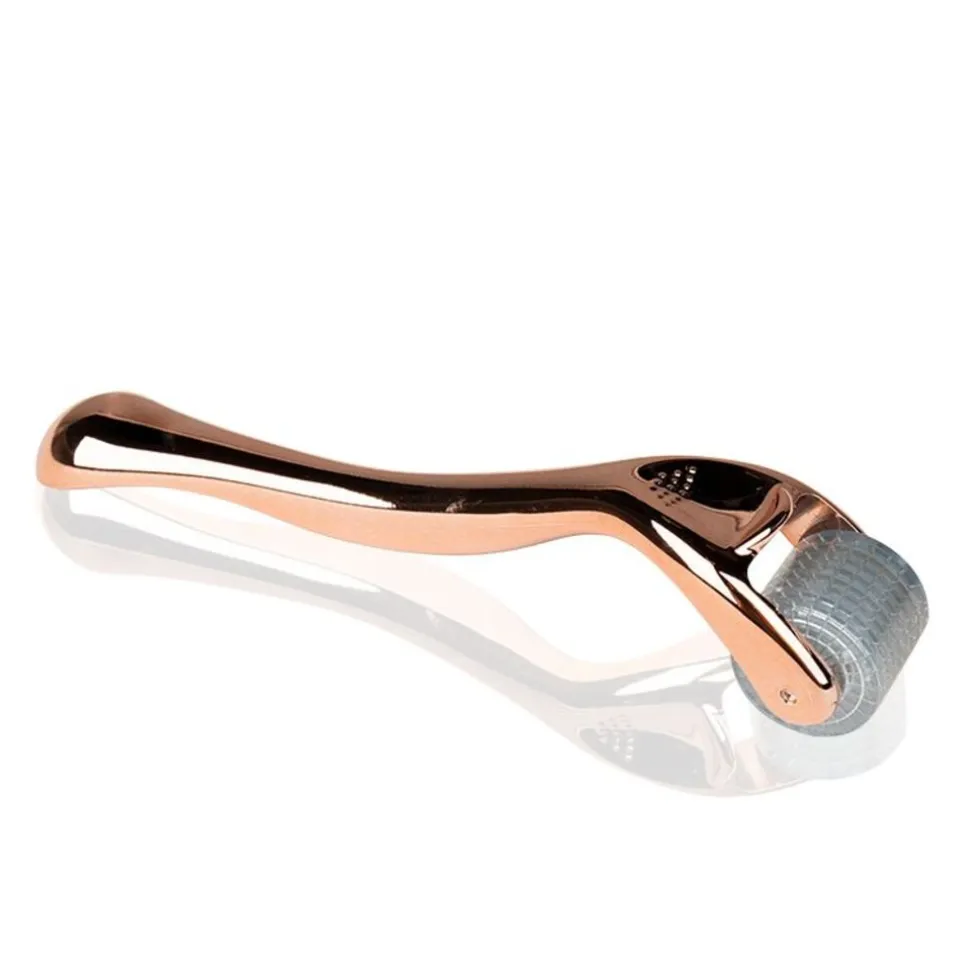 Dermarolling Titanium Mesotherapie Dermaroller 192 Naalden Rose Goud 1.5mm