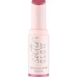 Essence Satin Glow 04 Let's Get Mauvin Luminous Shine Lipstick