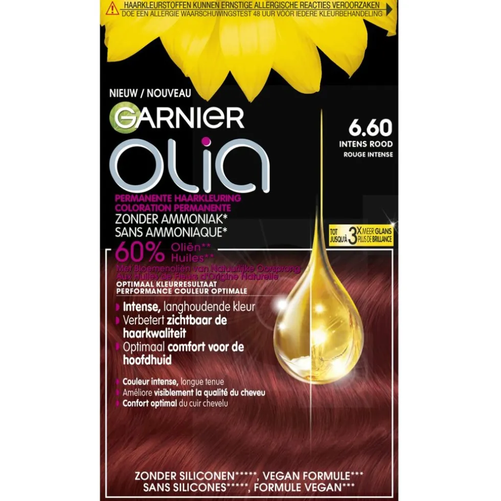Garnier Olia 6.60 Intens Rood Permanente Crèmekleuring