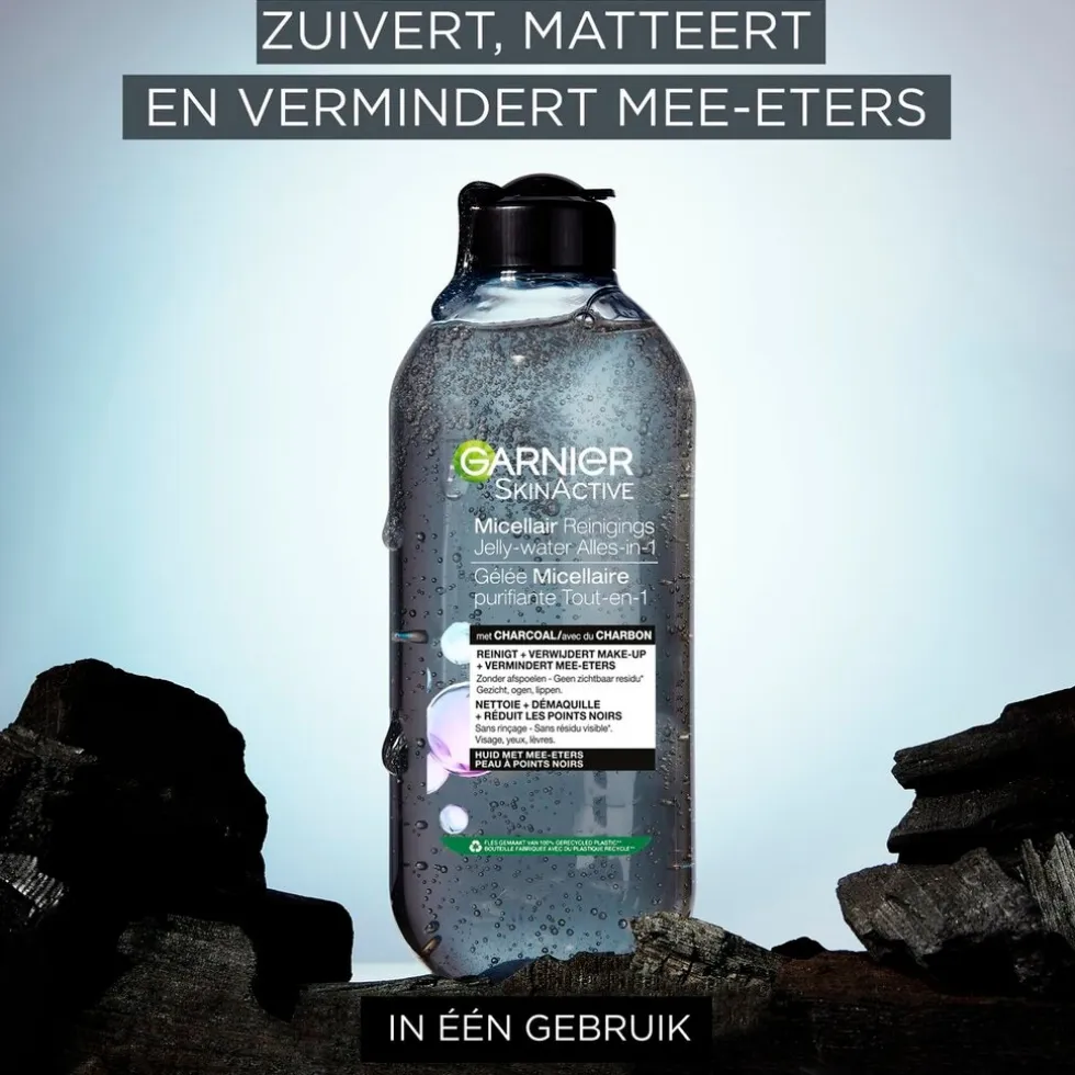 Garnier SkinActive Alles-in-1 Micellair Reinigend Jelly-water met Charcoal