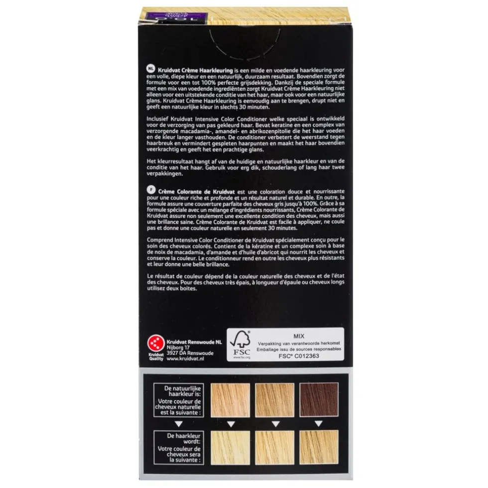 Kruidvat 10.0 Licht Blond Crème Haarkleuring