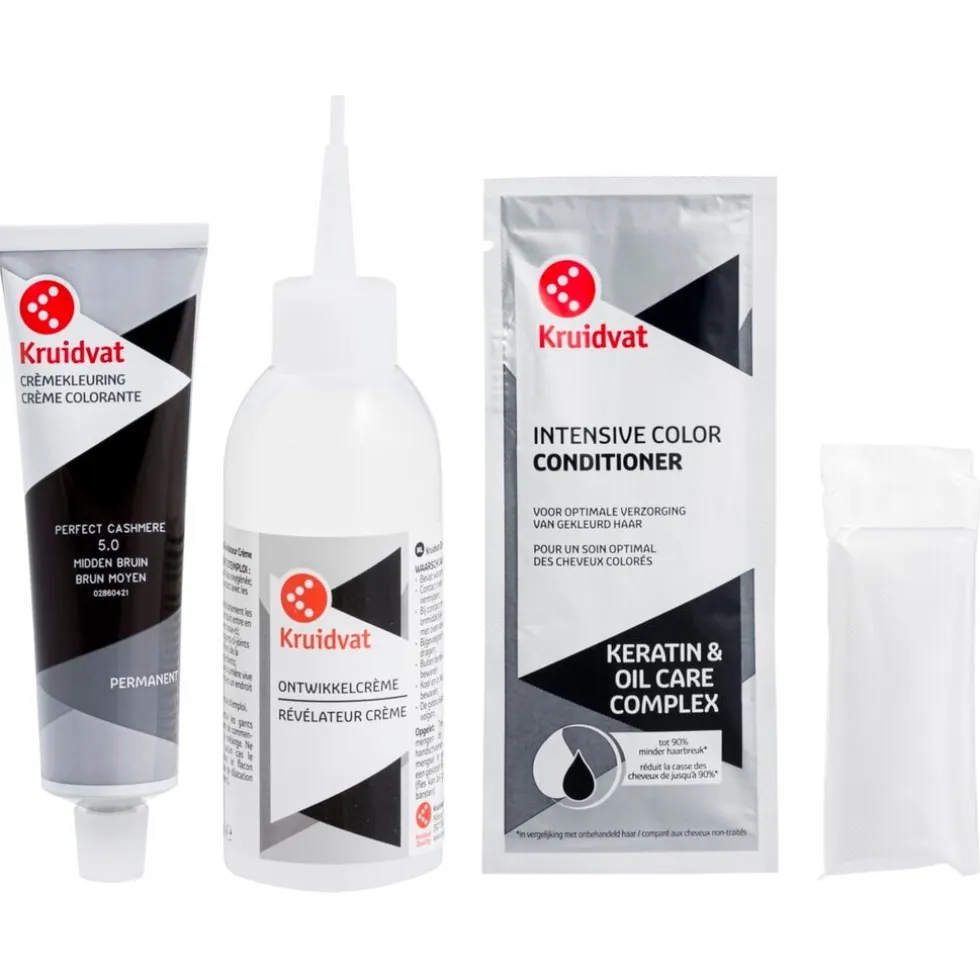 Kruidvat 5.0 Midden Bruin Crème Haarkleuring