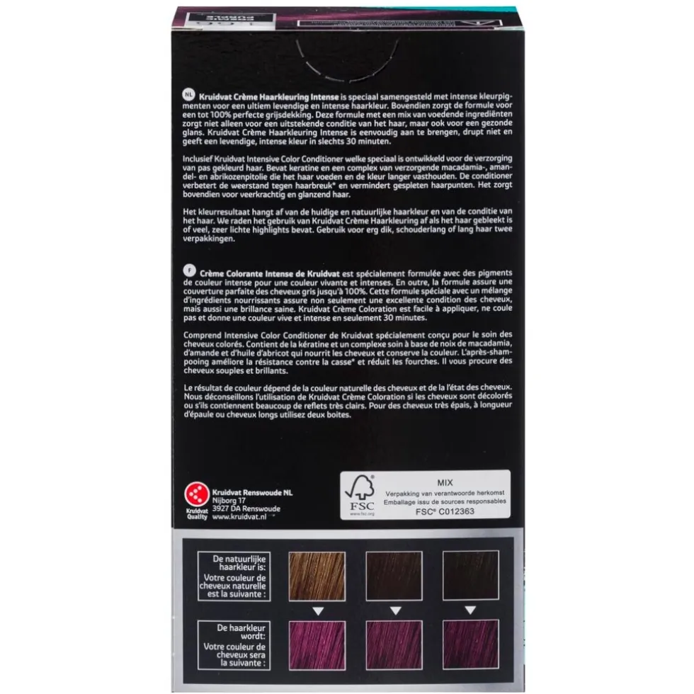Kruidvat Intense 3.66 Cosmic Purple Crème Haarkleuring