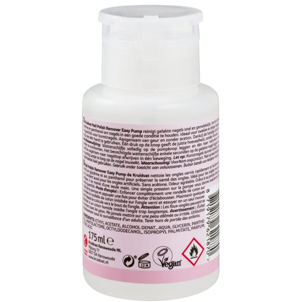 Kruidvat Nail Care Easy Pump Nagellakremover zonder Aceton