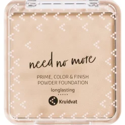 Kruidvat Need No More 020 Light Sand Prime, Color & Finish Powder Foundation