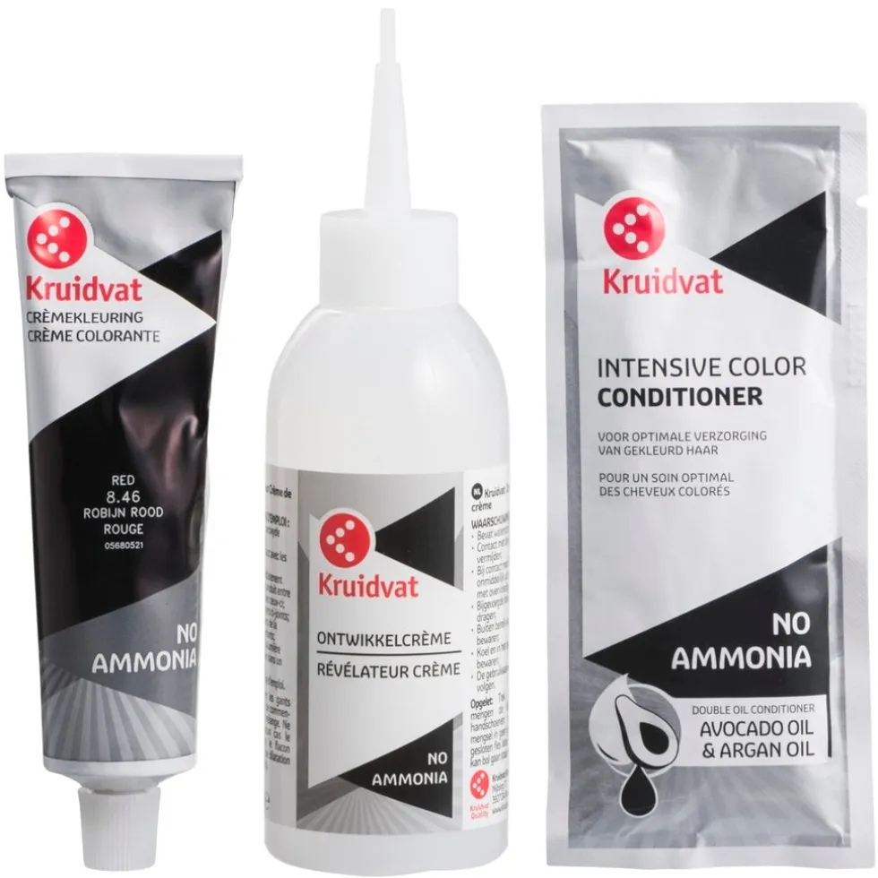 Kruidvat No Ammonia 8.46 Robijn Rood Crème Haarkleuring