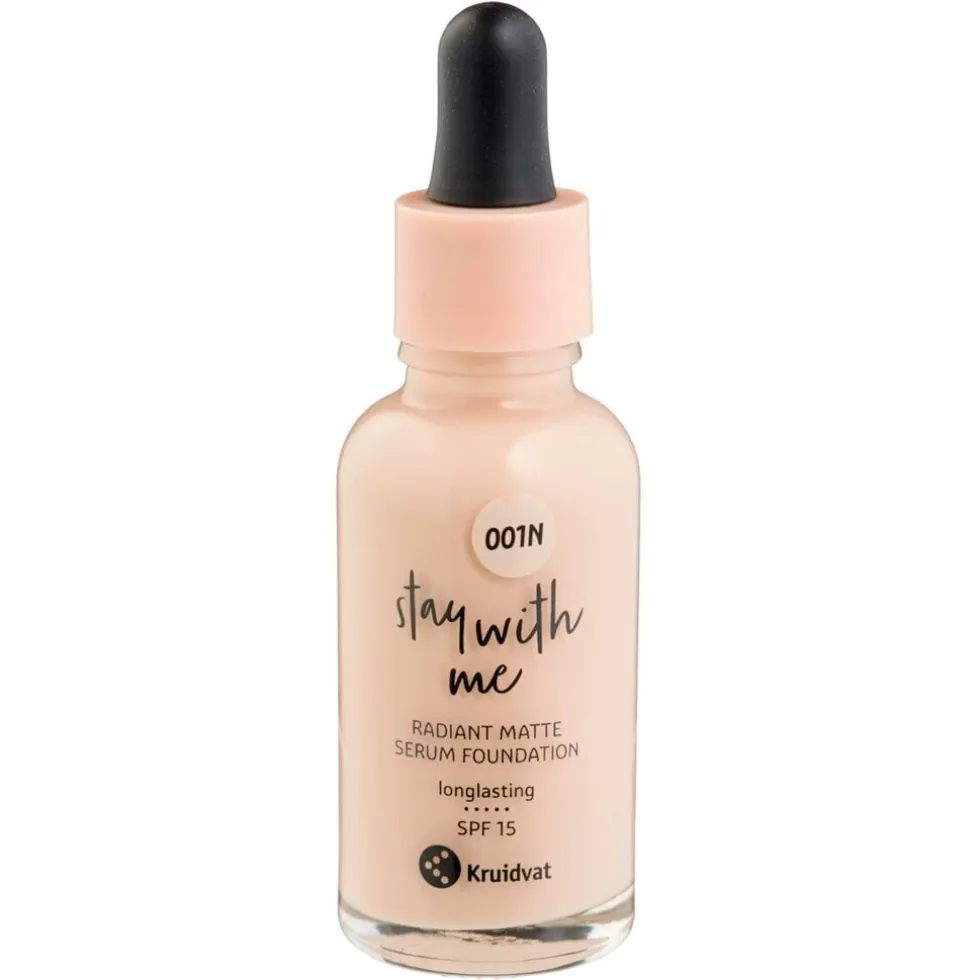 Kruidvat Stay With Me 001N Fair Lily Radiant Matte Serum Foundation