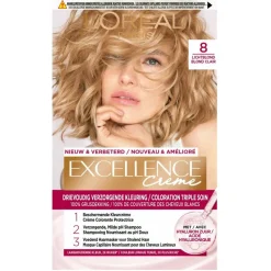 L'Oréal Paris Excellence Crème 8 Lichtblond Permanente Haarverf