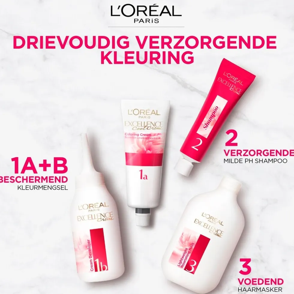 L'Oréal Paris Excellence Crème 9 Zeer Lichtblond Permanente Haarverf