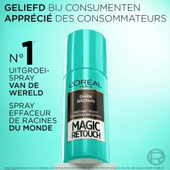 L'Oréal Paris Magic Retouch Donkerbruin Camouflerende Uitgroeispray