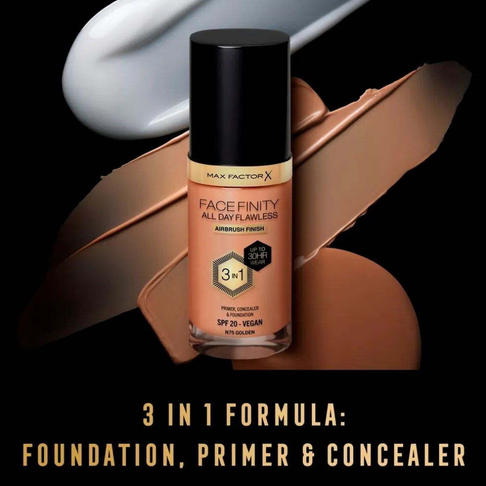 Max Factor Facefinity All Day Flawless N75 Golden Foundation