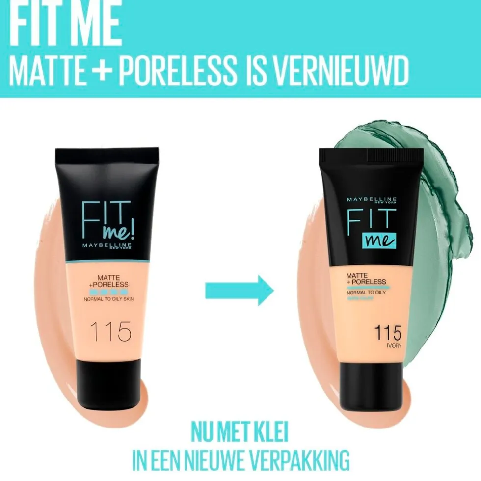Maybelline New York Fit Me Matte & Poreless 115 Ivory Foundation