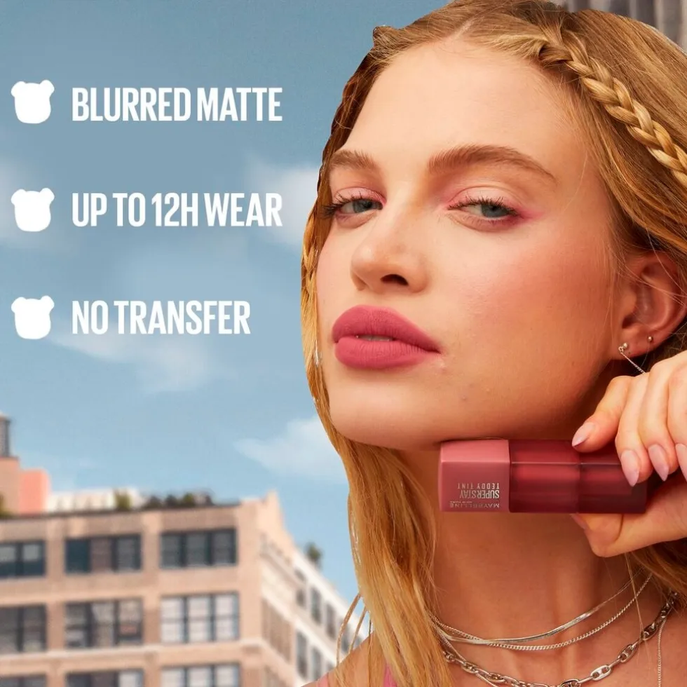 Maybelline New York SuperStay Teddy Tint 50 Wild At Heart Lippenstift