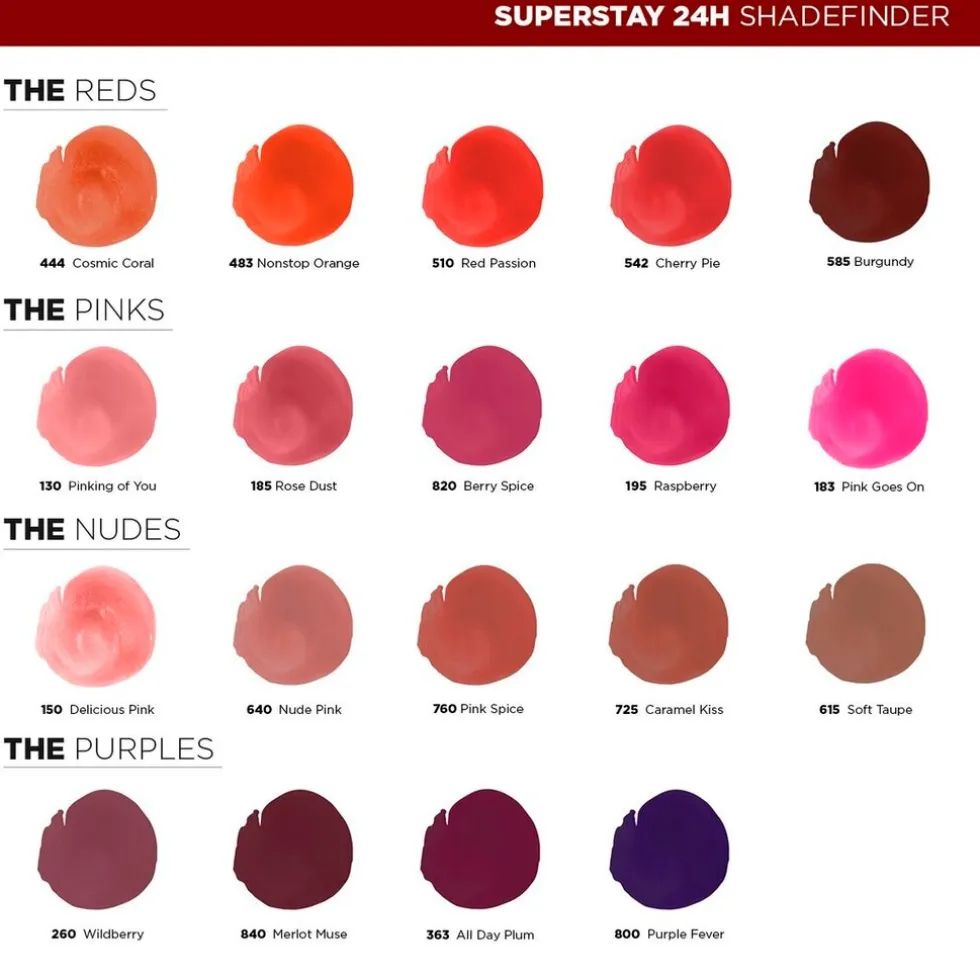 Maybelline New York SuperStay 24HRS 542 Cherry Pie Lippenstift