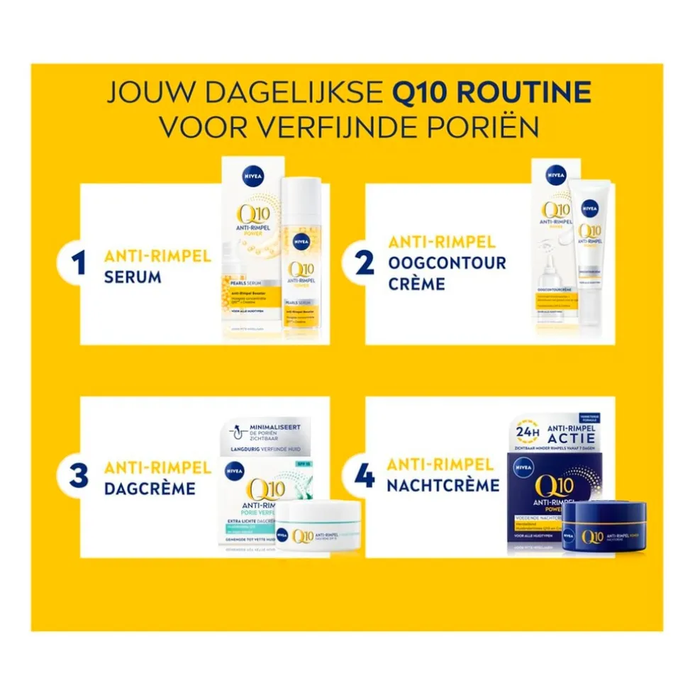 NIVEA Q10 Power Anti-Rimpel Porie Verfijnende Extra Lichte Dagcrème