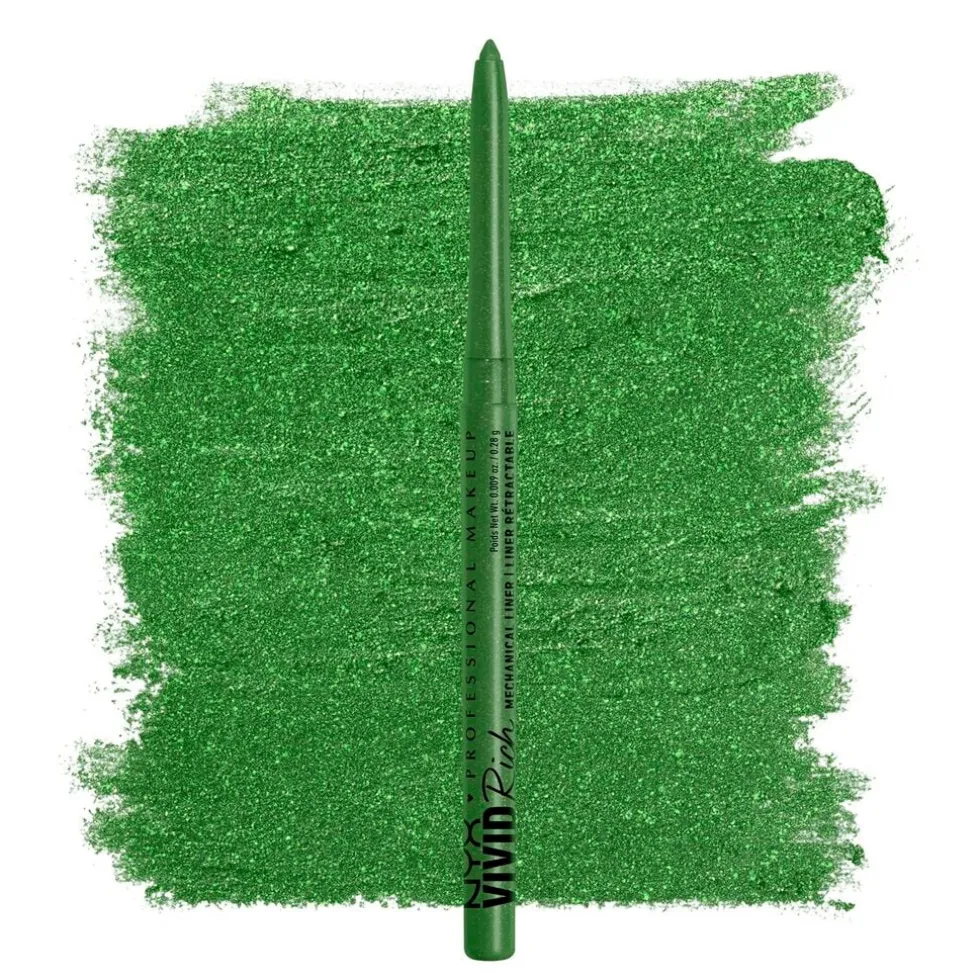 NYX Professional Makeup Vivid Rich 9 It's Giving Jade Mechanical Liner