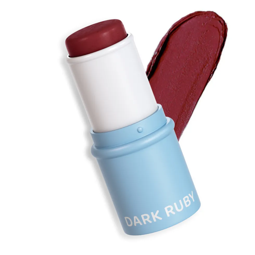 Rosalyne Pro-Age Dark Ruby Stick Blush Lipstick en Bronzer in één