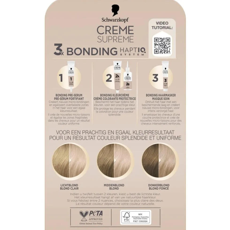Schwarzkopf Creme Supreme 10-19 Ultra Licht Parelblond Verzorgende Crèmekleuring