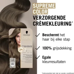 Schwarzkopf Creme Supreme 7-42 Nude Donker Beigeblond Verzorgende Crèmekleuring