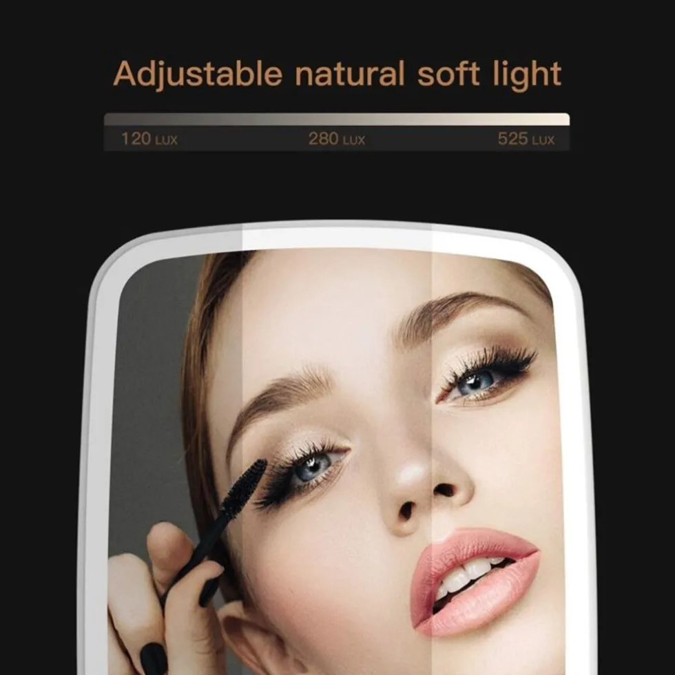 UNIQ Make-upmake-upspiegel met Verstelbaar Led-aanraaklicht
