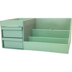UNIQ Make‑up & Sieraden Organizer – 2 Laden, Mintgroen
